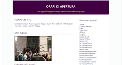 Desktop Screenshot of orari-di-apertura.it